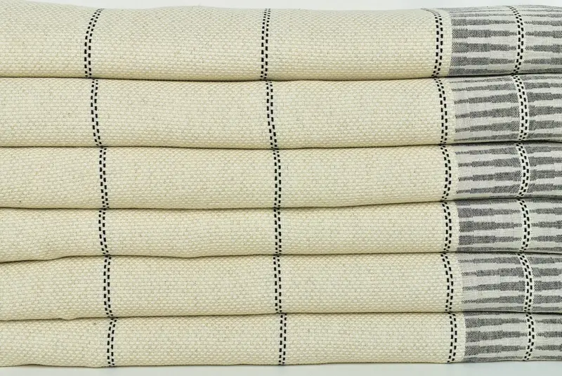 Best Friend Wedding Gift, 104x96 Cotton Striped Towel, Turkish Blanket, Throw Blanket Couch, Monogram Blanket, Personalised Gift, Turkish Bedspread - 2