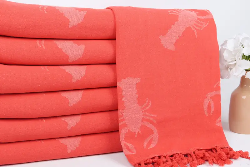 70x40 Cotton Scorpion Patterned Towel, Unique Gift, Monogram Beach Towel, Monogram Towels, Spa Towel, Bridesmaid Gift Towel, Absorbent Turkish towel - 3