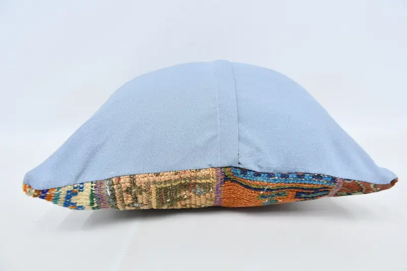 Kilim Pillow Cover, Accent Pillow Sham, Chair Cushion Cover, 20x20 Blue Cushion Cover, Ethnical Kilim Rug Pillow, Pillow Case, Home Decor Pillow - 5