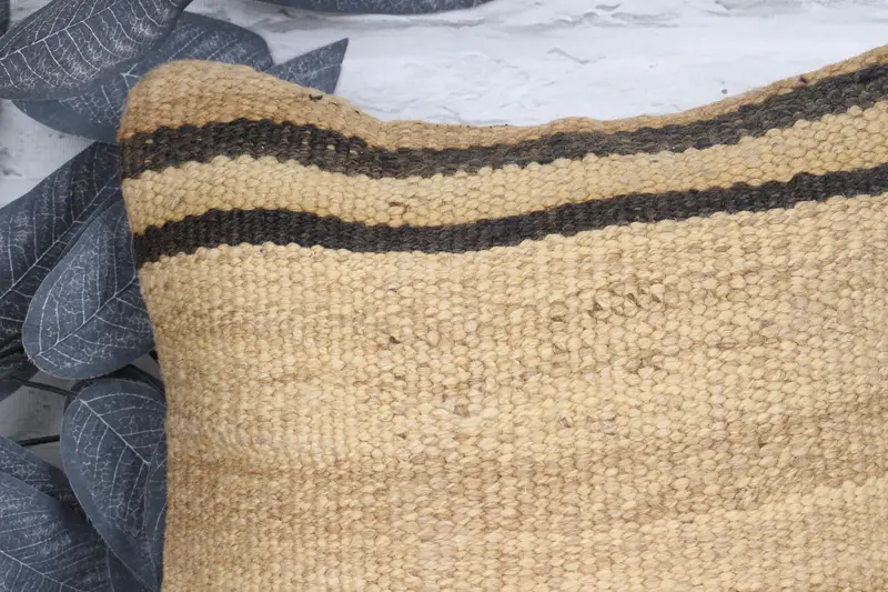 Turkish Kilim Pillow, 12x12 Beige Cushion Cover, Vintage Cushion, Cushion Case, Throw Kilim Pillow, Outdoor Bolster Pillow Cover, Gift Pillow - 2