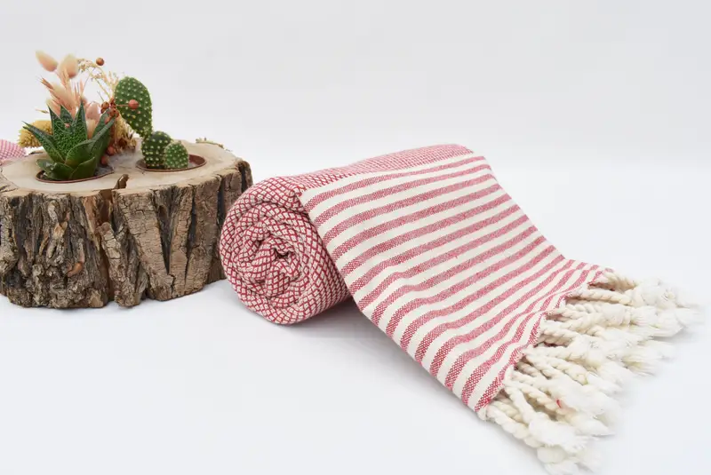 Bridal Gifts, 68x32 Cotton Striped Towel, Best spa Turkish towel for luxury home decor, Custom Wedding Gift, Peshtemal Towel, Fouta towel - 5
