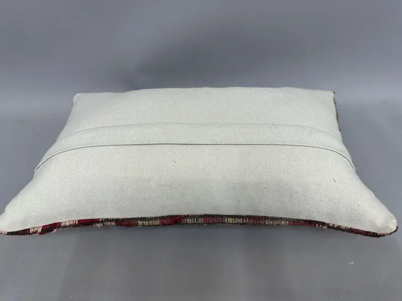 Turkish Bench Cushion Cover, Pastel Pillow Sham, Boho Pillow, Throw Kilim Pillow, Home Decor Pillow, Pillow, 12x20 Red Pillow Case - 7