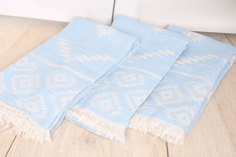 Personalized Wedding Gift, Wedding Gift For Bride, Custom Gift, 70x36 Cotton Kilim Towel, Oversized lightweight Turkish bath towel USA, Beach towel - 7