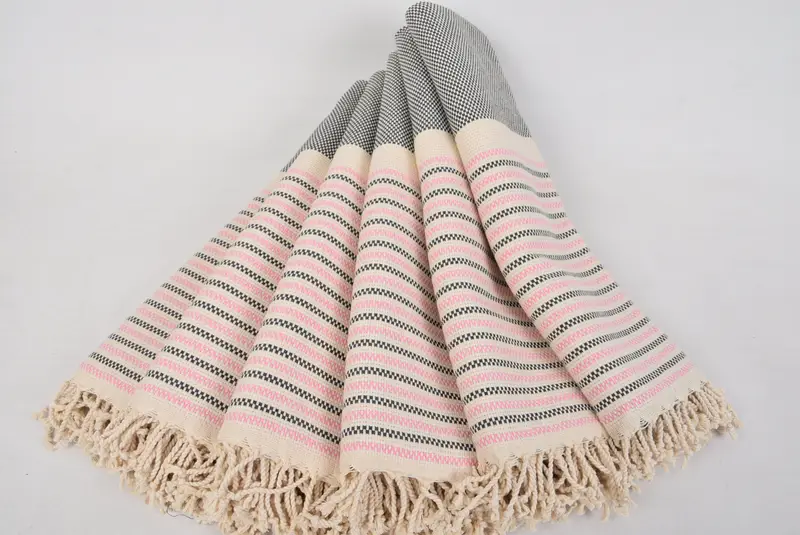 Travel towel, Turkish Towel Personalized, House Warming Gift, Peshtemal Towel, Personalized Gifts, Hammam towel, 70x40 Cotton Geometric Towel - 4