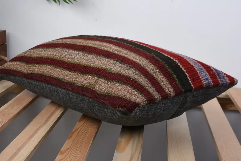12x20 Red Cushion Case, Home Decor Pillow, Vintage Kilim Pillow, Anatolian Pillow Case, Vintage Kilim Throw Pillow, Pillow Case - 6
