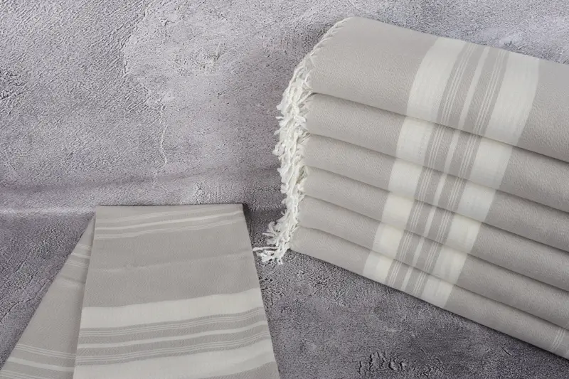 Best Friend Gift Ideas, Organic Turkish towel, Sand-free towel, 60x38 Cotton Striped Towel, Bath towel, Cancun Bachelorette Party Gift Ideas - 2