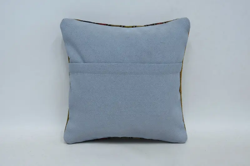 Christmas Pillow Sham, 12x12 Red Cushion Cover, Vintage Pillow, Boho Pillow, Art Deco Pillow Sham, Seat Pillow, Pillow for Couch, Pillow Cover - 6