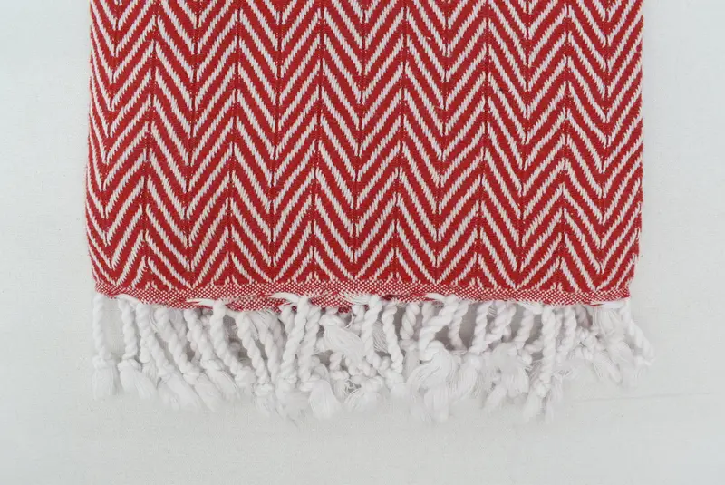 Lightweight Turkish towel, Bridemaids Beach Towel, Boyfriend Christmas Gift, Personalized Beach Towel, 68x40 Cotton Zig zag Towel, Wedding Gift - 5