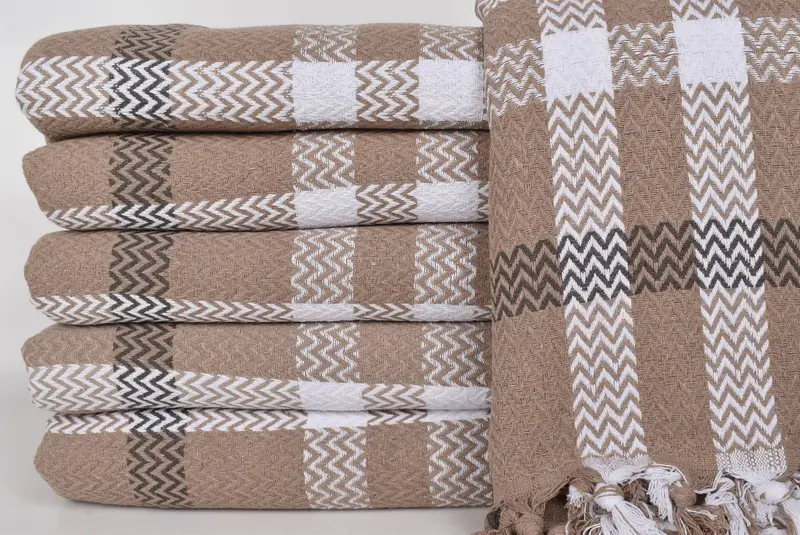 Bridesmaid Gifts, Gift For The Home, Bridal Shower Gift, Beach Wedding Favor, 90x80 Cotton Striped Towel, Turkish Blanket, Best Friend Wedding Gift - 3