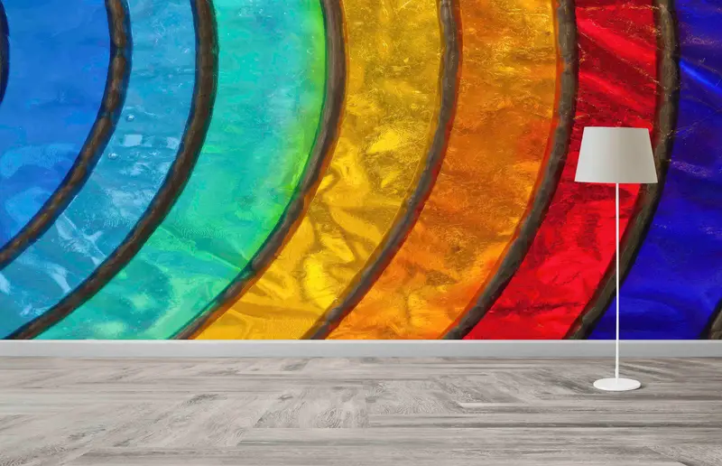 Trendy, Renkli Baskılı Soyut Duvar Kağıdıyla Alanınızı Yükseltin