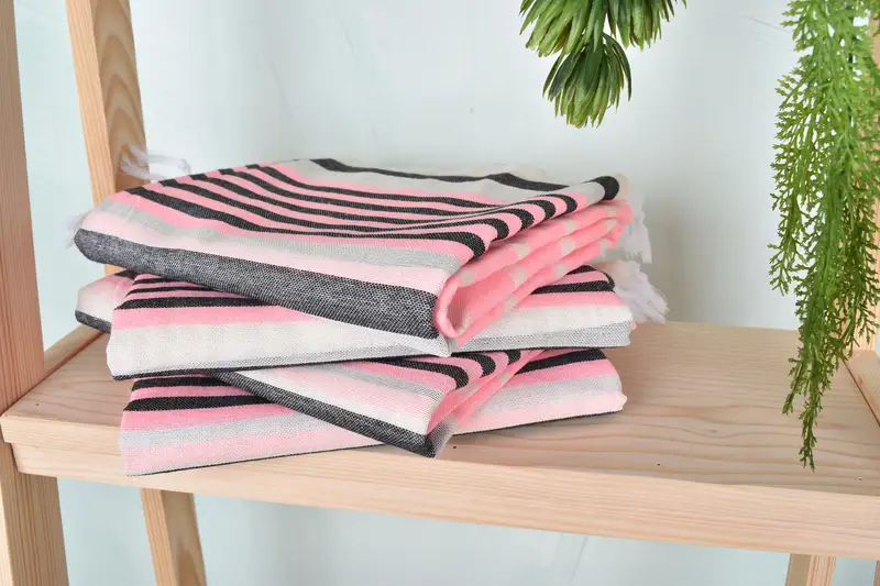 Organic towel, Monogram Beach Towel, Gift For Best Friend, Turkish Towel Bulk, Guest Towel, Personalized Turkish Towel, 68x40 Cotton Striped Towel - 7