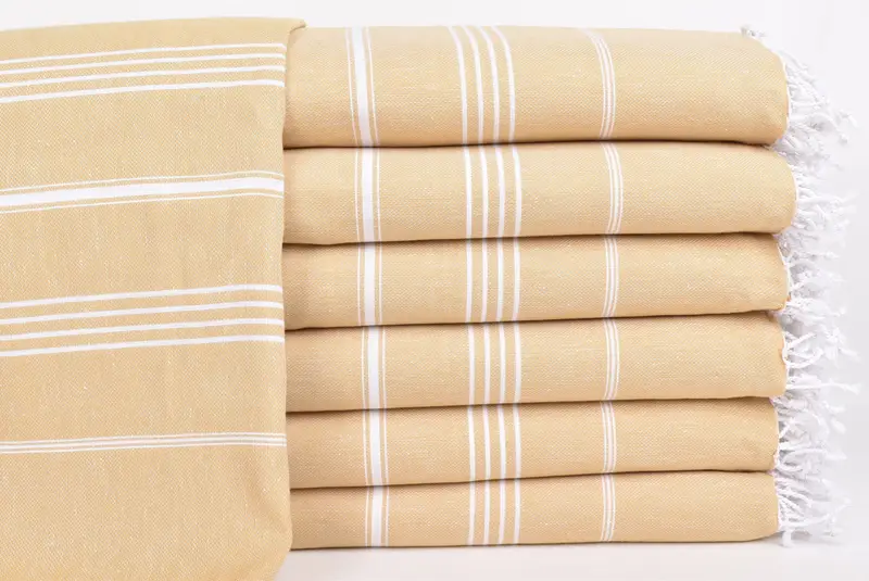Woven Throw Blanket, Throw Blanket, Bridesmaid Gifts, Bachelorette Party Favors Beach, Best Friend Wedding Gift, 96x80 Cotton Striped Towel - 1