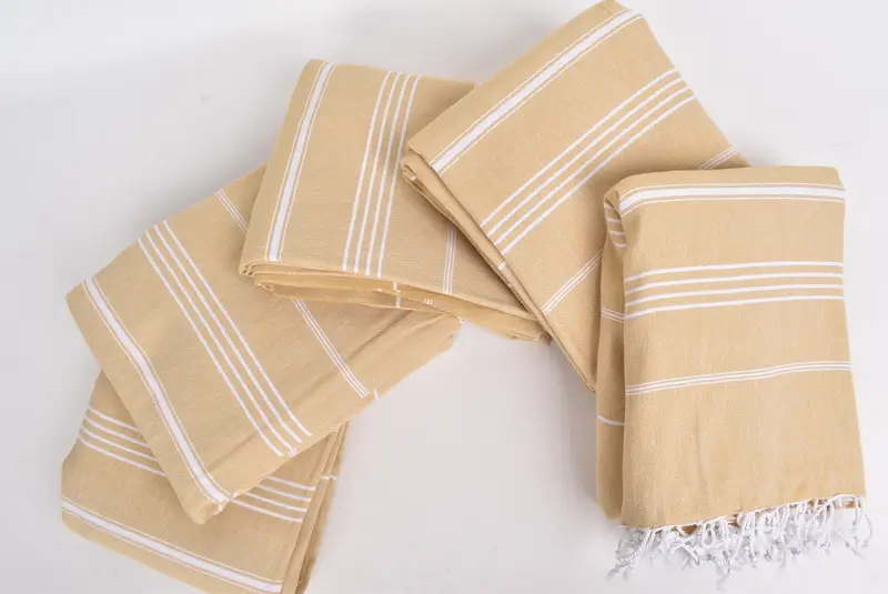 Woven Throw Blanket, Throw Blanket, Bridesmaid Gifts, Bachelorette Party Favors Beach, Best Friend Wedding Gift, 96x80 Cotton Striped Towel - 3