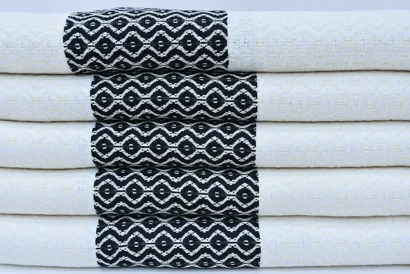 Embroidery Towel, Personalized Turkish Towel, Peshtemal Towel, Beach towel, Valentines Day Gift Idea, 70x40 Cotton Striped Towel, Turkish bath towel - 3
