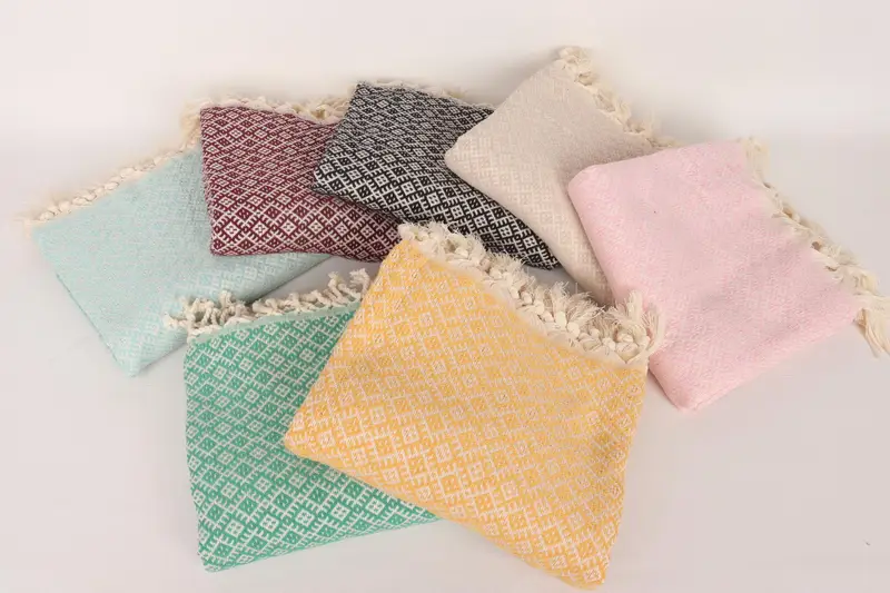 70x40 Cotton Diamond Towel, Christmas Favors, Beach Towel Gift, Organic Turkish towel, Custom monogram Turkish beach towel USA, Quick-dry towel - 3