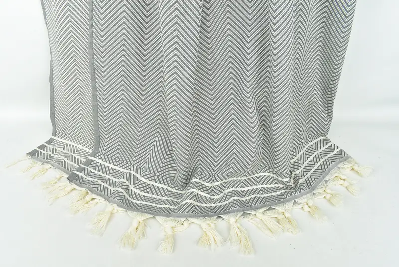 Turkish Blanket, Woven Throw Blanket, 96x70 Cotton Diamond Towel, Extra Large Tablecloth, Gift For Wedding Day, Bohemian Bedspread, Bedspread - 8