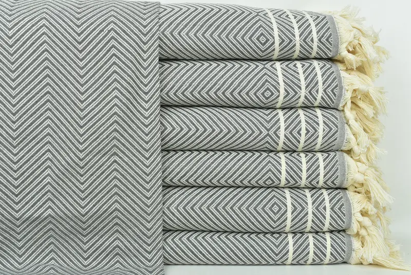 Turkish Blanket, Woven Throw Blanket, 96x70 Cotton Diamond Towel, Extra Large Tablecloth, Gift For Wedding Day, Bohemian Bedspread, Bedspread - 1