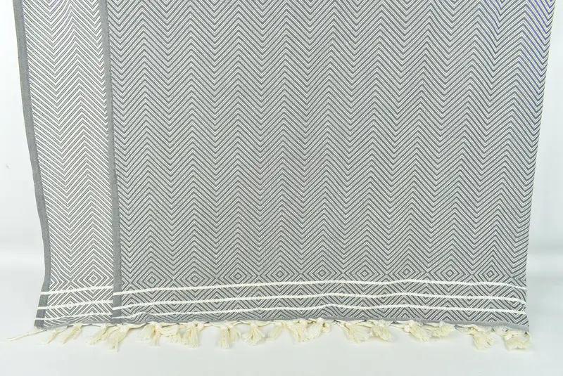 Turkish Blanket, Woven Throw Blanket, 96x70 Cotton Diamond Towel, Extra Large Tablecloth, Gift For Wedding Day, Bohemian Bedspread, Bedspread - 7