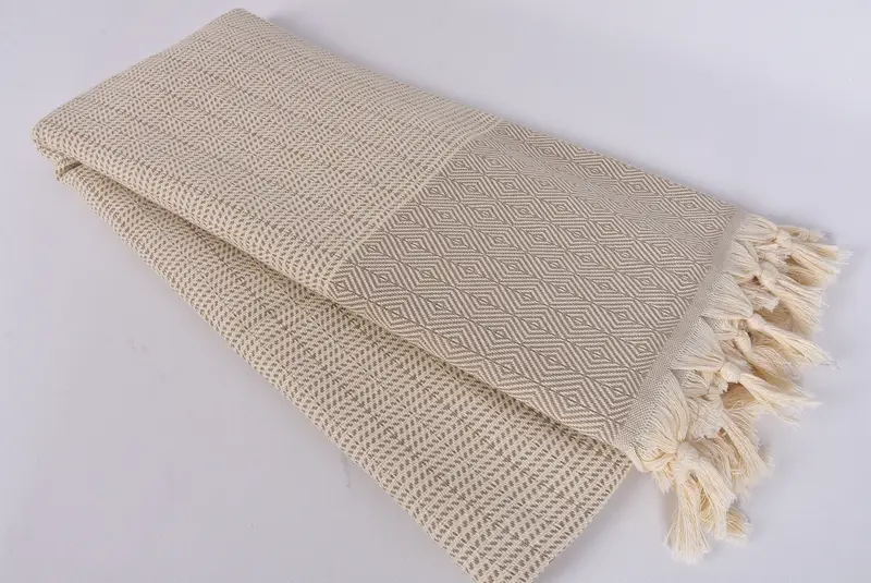 Throw Blanket, Turkish Beach Blanket, 80x70 Cotton Diamond Towel, Personalized Gift For Him, Turkish Blanket, Turkish Tablecloth, Personalized Gifts - 7