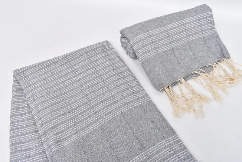 Anniversary Gift For Her, Personalized Wedding Gift, Peshtemal Towel, 70x40 Cotton Striped Towel, Yoga Towel, Beach Towel Monogram, Wedding Gift - 7