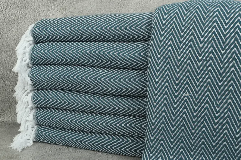 Bachelorette Large Towel, Woven Blanket, Bachelor Bachelorette Party Favors, Throw Blanket Couch, Custom Wedding Gifts, 96x80 Cotton Chevron Towel - 1