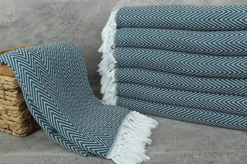 Bachelorette Large Towel, Woven Blanket, Bachelor Bachelorette Party Favors, Throw Blanket Couch, Custom Wedding Gifts, 96x80 Cotton Chevron Towel - 3