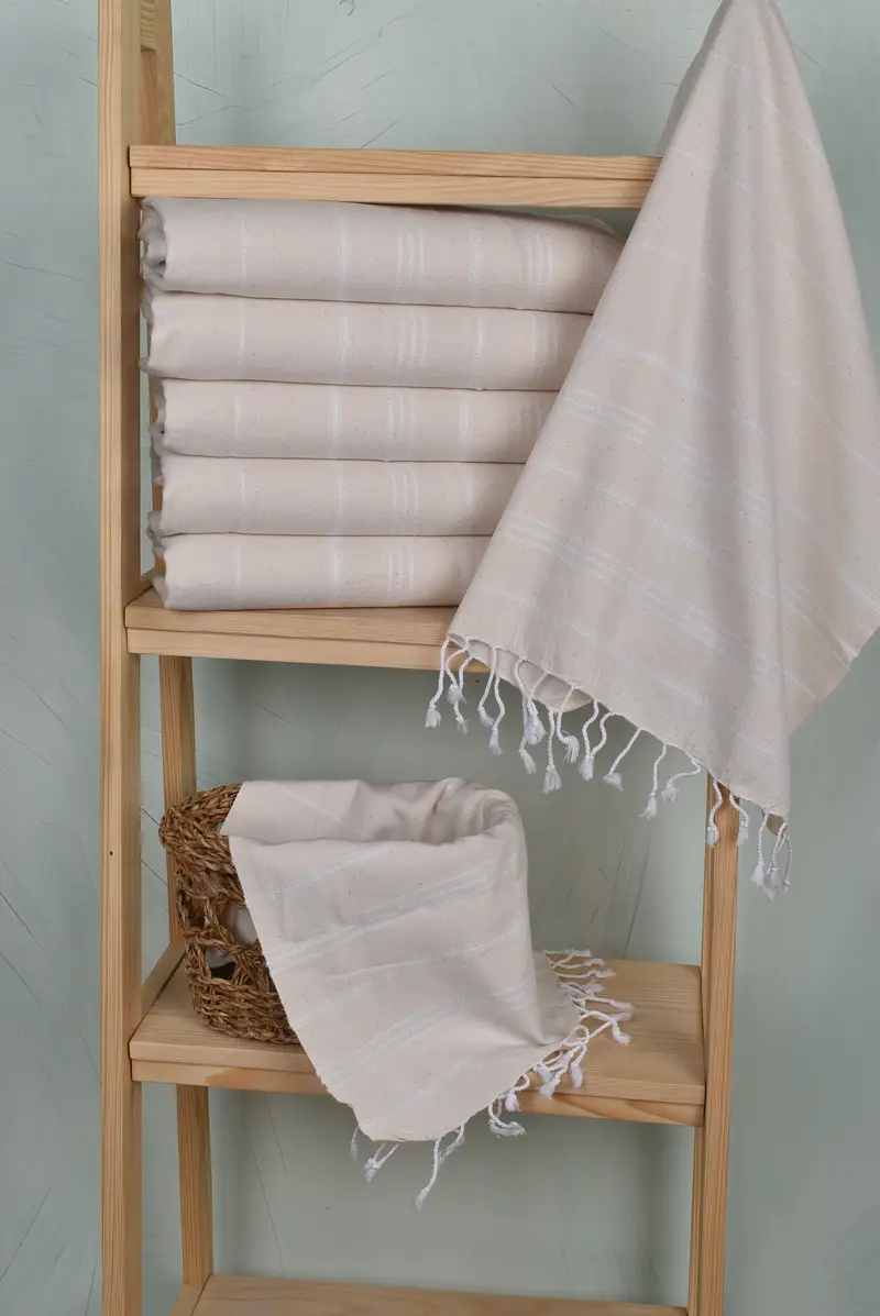 40x24 Cotton Striped Towel, Kitchen Towel, Gift For Him, Wedding Gift, Best Friend Wedding Gift, Turkish Tea Towel, Bachelorette Party Gifts - 3