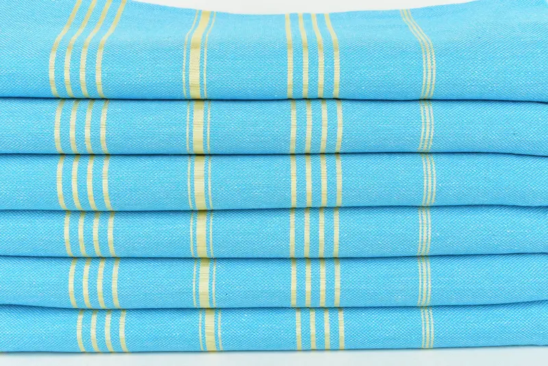 Embroidered Beach Towel, 70x40 Cotton Striped Towel, Fouta towel, Custom Towel, Monogrammed Turkish Towel, Merry Christmas Gifts, Peshtemal Towel - 2