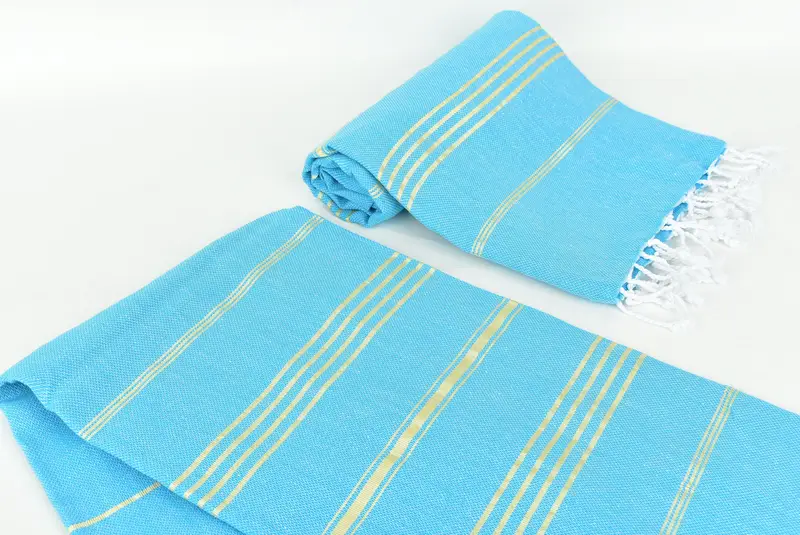 Embroidered Beach Towel, 70x40 Cotton Striped Towel, Fouta towel, Custom Towel, Monogrammed Turkish Towel, Merry Christmas Gifts, Peshtemal Towel - 7