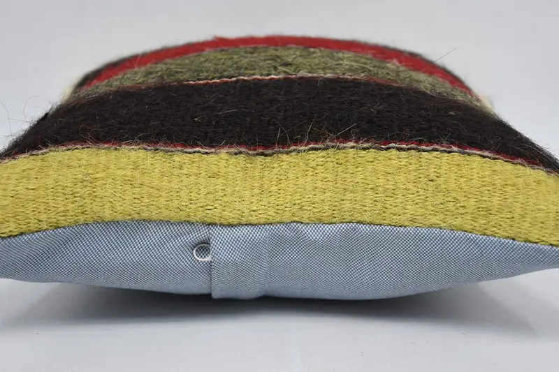 Cushion Case, Vintage Pillow, Turkish Pillow, 12x12 Brown Cushion, Interior Designer Pillow, Turkish Rugs Cushion Case, Designer Throw Pillow Sham - 5