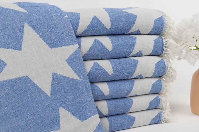 Bachelorette Party Favors, 68x36 Cotton Star Design Towel, Best Wedding Gift, Bachelorette Party Gifts, Maid Of Honor Gift, Quick-dry towel - 2