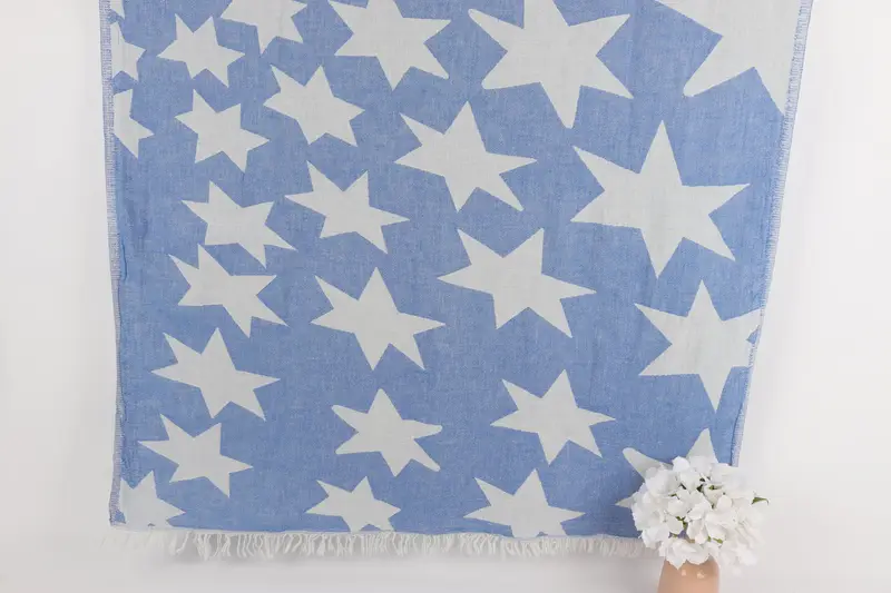 Bachelorette Party Favors, 68x36 Cotton Star Design Towel, Best Wedding Gift, Bachelorette Party Gifts, Maid Of Honor Gift, Quick-dry towel - 1