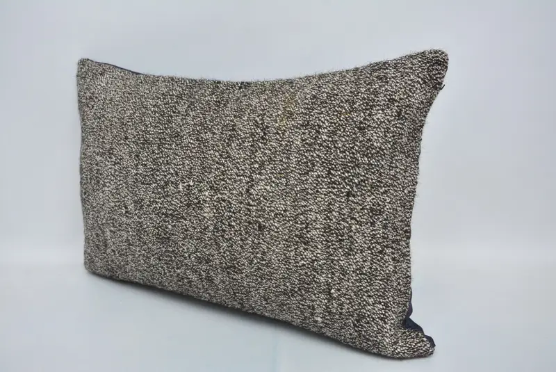 Pillow, Gift Pillow, 16x24 Brown Pillow, Outdoor Bolster Pillow Sham, Shabby Chic Cushion Cover, Turkish Kilim Pillow, Pillow for Sofa - 4