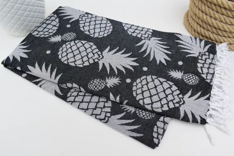 Personalized Gift, Organic Cotton Towel, Sand-Resistant Peshtemal, Quick-Dry Beach Towel, Scarf Towel, Holiday Towel, Family Gift, Embroidered Towel - 3