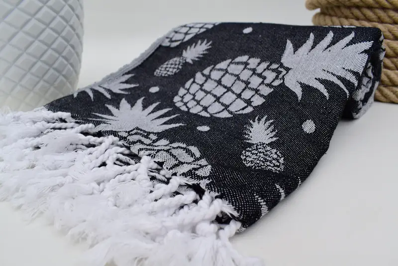 Personalized Gift, Organic Cotton Towel, Sand-Resistant Peshtemal, Quick-Dry Beach Towel, Scarf Towel, Holiday Towel, Family Gift, Embroidered Towel - 6
