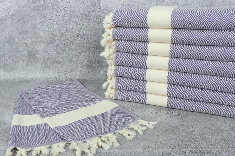 Wedding Shower Gift, Spa Towel, Bridesmaid Gifts, Beach Wedding Favor, Handmade Gift, 36x20 Cotton Diamond Towel, Kitchen Towel, Turkish Tea Towel - 2