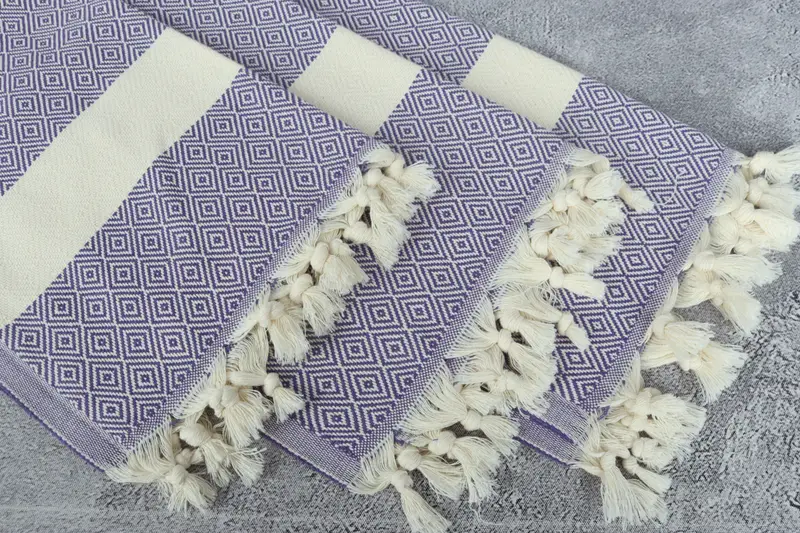 Wedding Shower Gift, Spa Towel, Bridesmaid Gifts, Beach Wedding Favor, Handmade Gift, 36x20 Cotton Diamond Towel, Kitchen Towel, Turkish Tea Towel - 5