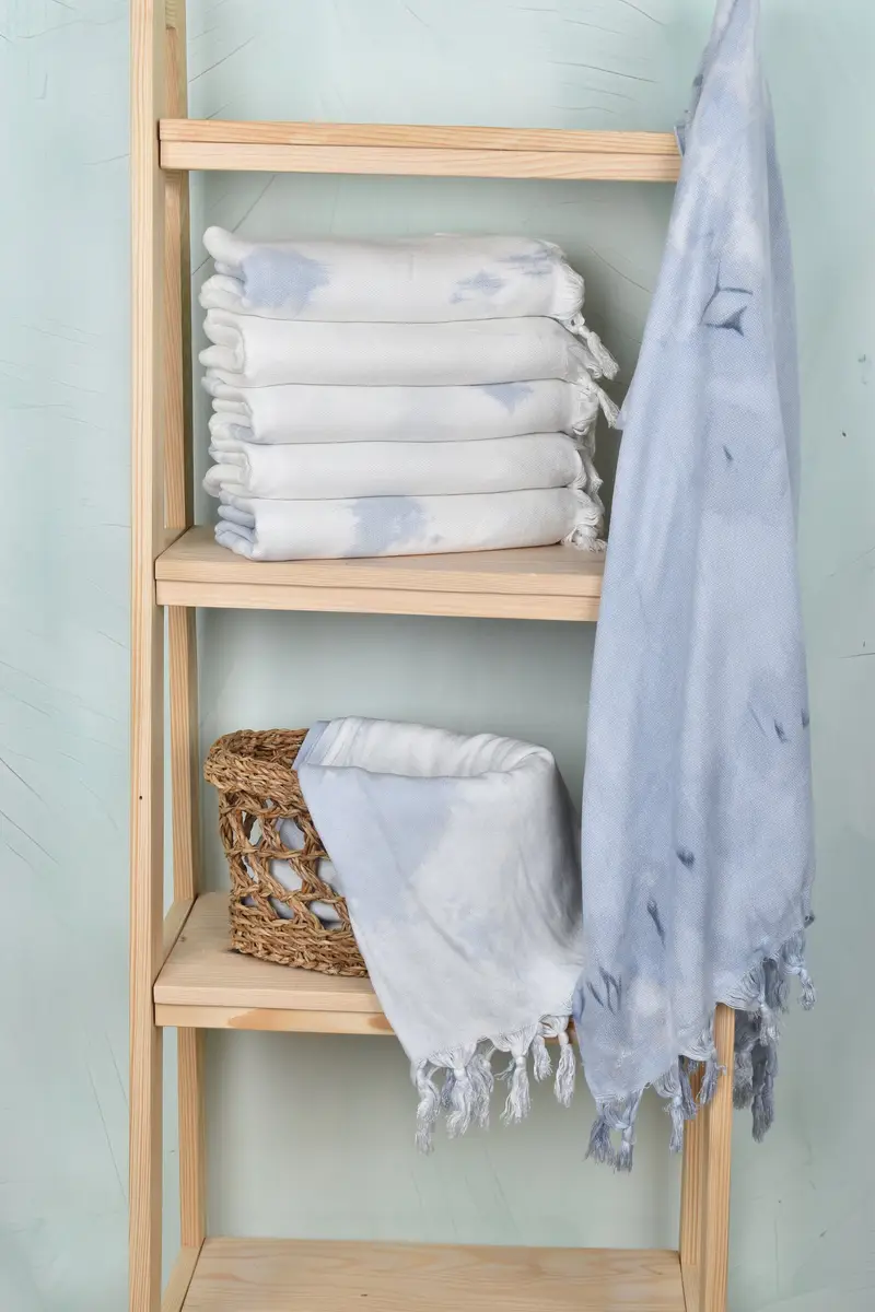 68x36 Cotton Tie Dye Stonewashed Towel, Beach Size Towel, Monogram Turkish Towel, Embroidery Towels, Bridal Shower Gift, Absorbent Turkish towel - 6