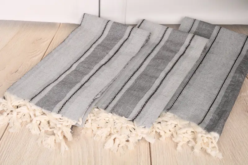 Lightweight Turkish towel, Valentines Day Gift, Personalized Bridesmaid Gift, 68x40 Cotton Striped Towel, Peshtemal Towel, Quick-dry peshtemal - 6