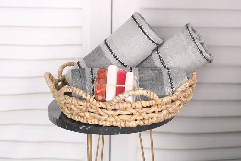 Lightweight Turkish towel, Valentines Day Gift, Personalized Bridesmaid Gift, 68x40 Cotton Striped Towel, Peshtemal Towel, Quick-dry peshtemal - 4