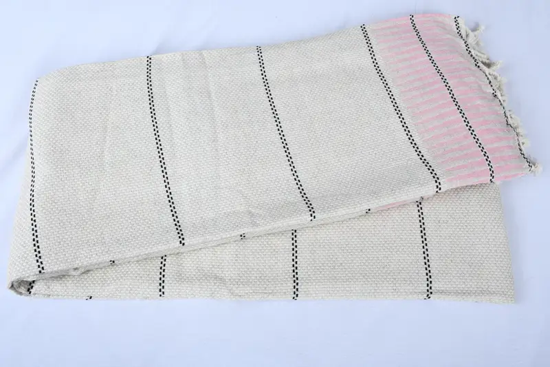 Bridal Shower Gifts, Bedspread, Bridal Shower Gift, Thanksgiving Tablecloth, Christmas Tablecloth, Throw Blanket Couch, 104x96 Cotton Striped Towel - 4