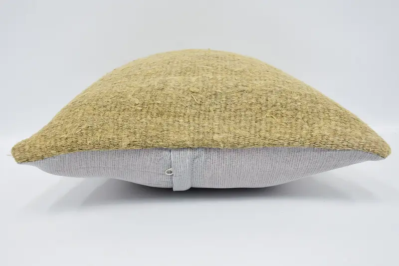 Vintage Pillow, Boho Pillow, Nomadic Pillow, Home Decor Pillow, Pillow Case, Yoga Pillow Sham, Shabby Chic Pillow Sham, 16x16 Beige Pillow Case - 5