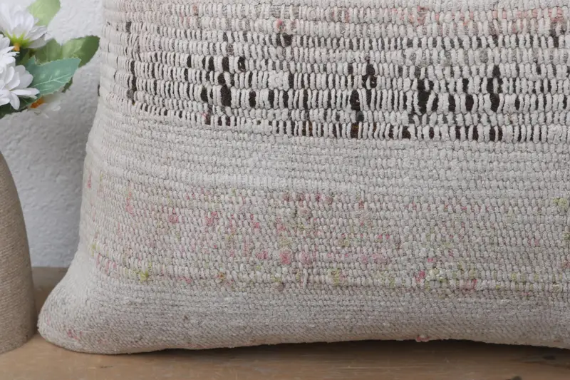 Cushion, Outdoor Patio Pillow Cover, Kilim Pillow Cover, 20x20 White Pillow Case, Seat Cushion, Boho Pillow Sham Cover, Turkish Pillow - 3
