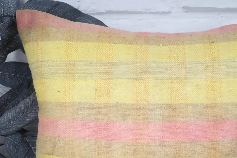 18x18 Pink Cushion Cover, Gift Pillow, Customized Cushion, Vintage Kilim Pillow, Colorful Pillow Sham, Pillow Cover, Kilim Pillow - 2