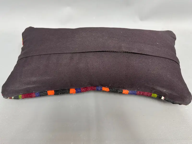 Pillow for Couch, Handmade Kilim Cushion, Boho Pillow Sham Cover, Meditation Cushion Cover, 8x16 Red Cushion Cover, Pillow Case, Couch Pillow Cover - 7