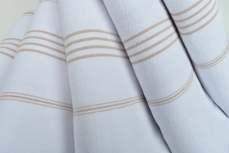 Anniversary Gift For Her, Holiday Towel, 68x36 Cotton Striped Terry Towel, Gift For Wedding Day, Custom Gift, Beach Towel Gift, Soft towel - 5