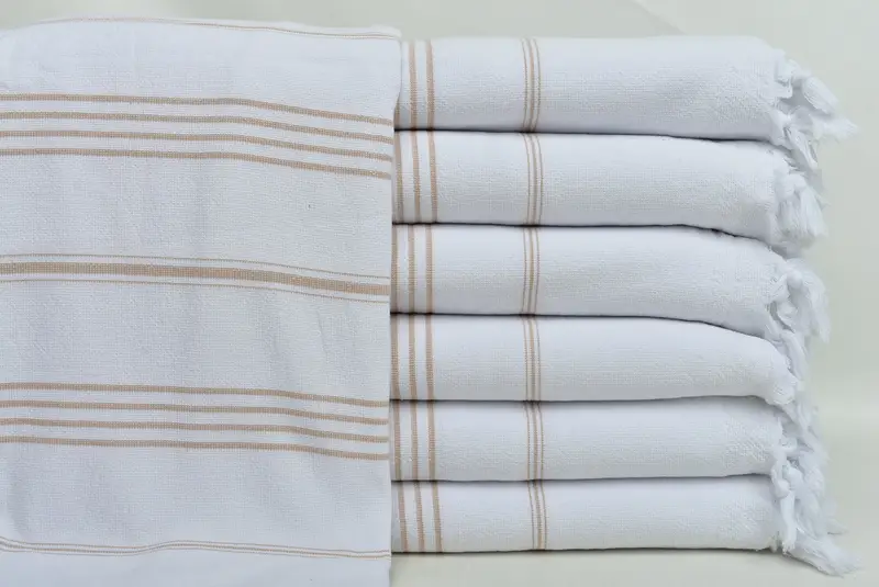 Anniversary Gift For Her, Holiday Towel, 68x36 Cotton Striped Terry Towel, Gift For Wedding Day, Custom Gift, Beach Towel Gift, Soft towel - 1