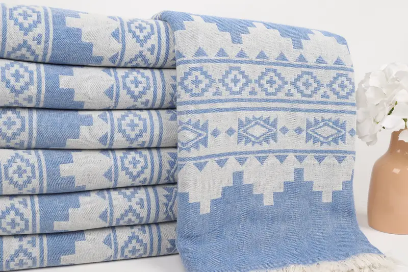 Spa Gift Towel, Personalized Turkish Beach Towel, Personalized Gifts, Handmade Gift, 70x36 Linen Aztec Towel, Beach Towel Gift, Employee Gifts - 3