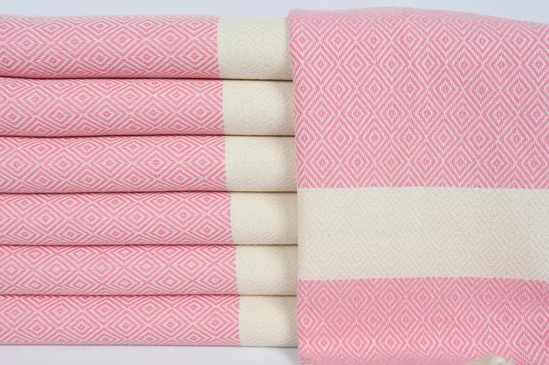 36x20 Cotton Diamond Towel, Turkish Tea Towel, Valentines Gift, Bachelorette Towel, Wedding Gift, Bridal Shower Gift, Monogrammed Hand Towel - 1