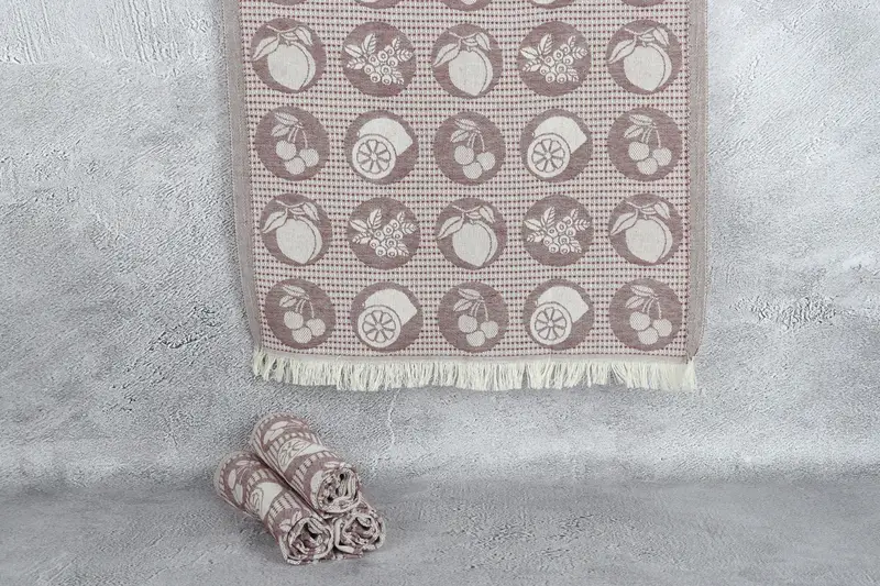 28x20 Cotton Fruits Patterned Towel, Spa Towel, Gift Towel, Monogram Hand Towel, Wedding Anniversary Gift, Monogrammed Hand Towel, Personalized Gift - 1